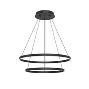 Kuzco Cerchio CH87232-BK LED Chandelier, Black