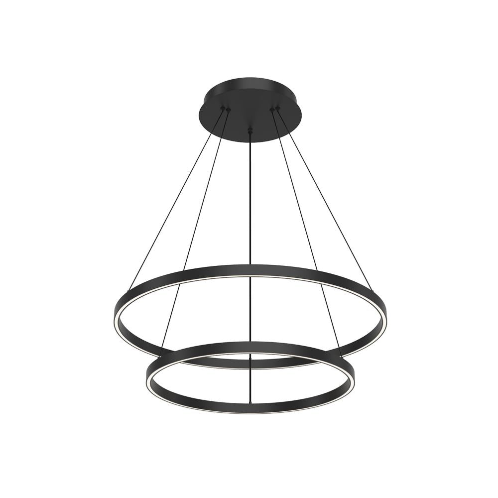 Kuzco Cerchio CH87232-BK LED Chandelier, Black