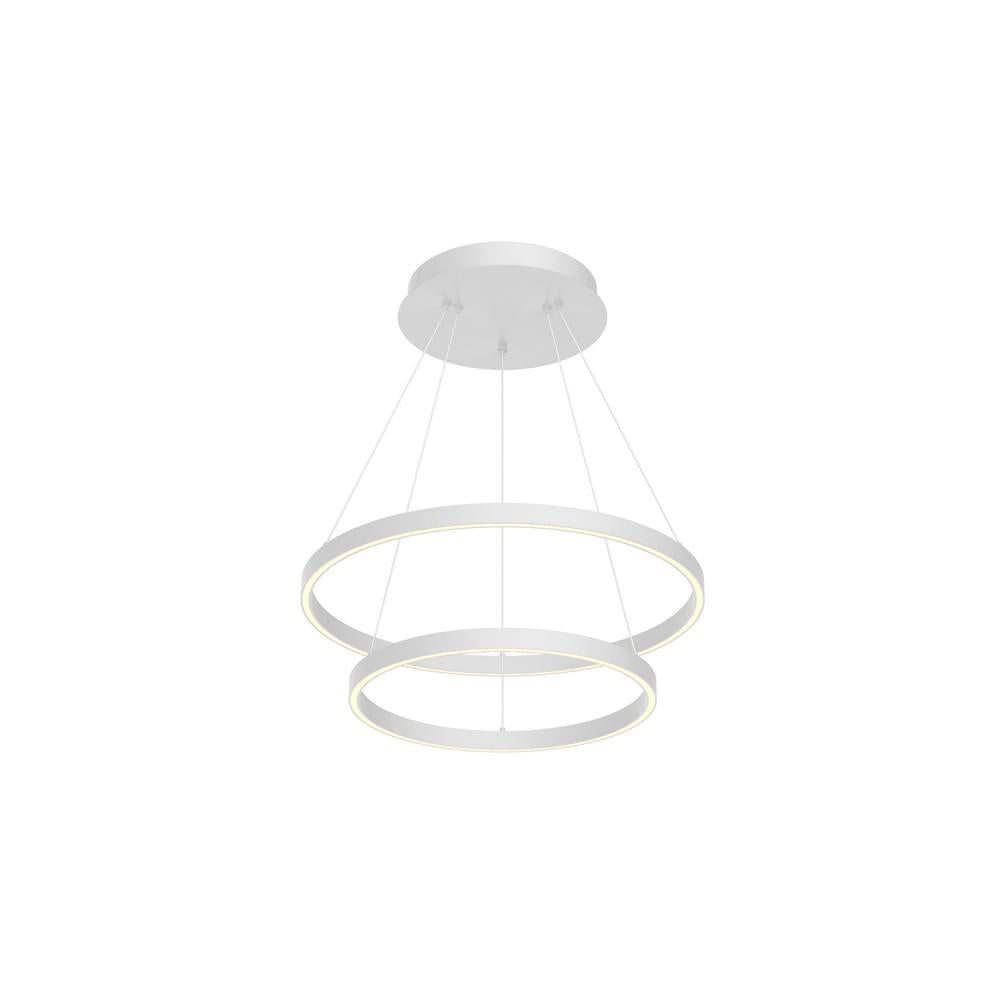 Kuzco Lighting CH87824-WH Chandeliers, 24-in White LED, Matte Powder-Coated Finish