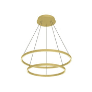 Kuzco Cerchio 32-in LED Chandeliers, Brushed Gold