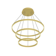 Kuzco Cerchio CH87932-BG LED Chandelier, UL Damp Rated, Brushed Gold