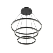 Kuzco Cerchio 32-in LED Chandelier, UL Listed, Black