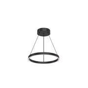 Kuzco Cerchio 18-in Black LED Pendant, Pendant, 37W, Matte Powder-Coated Finish, Black