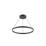 Kuzco Cerchio 24-in Black LED Pendant, 51W, Alaska & Mat Black
