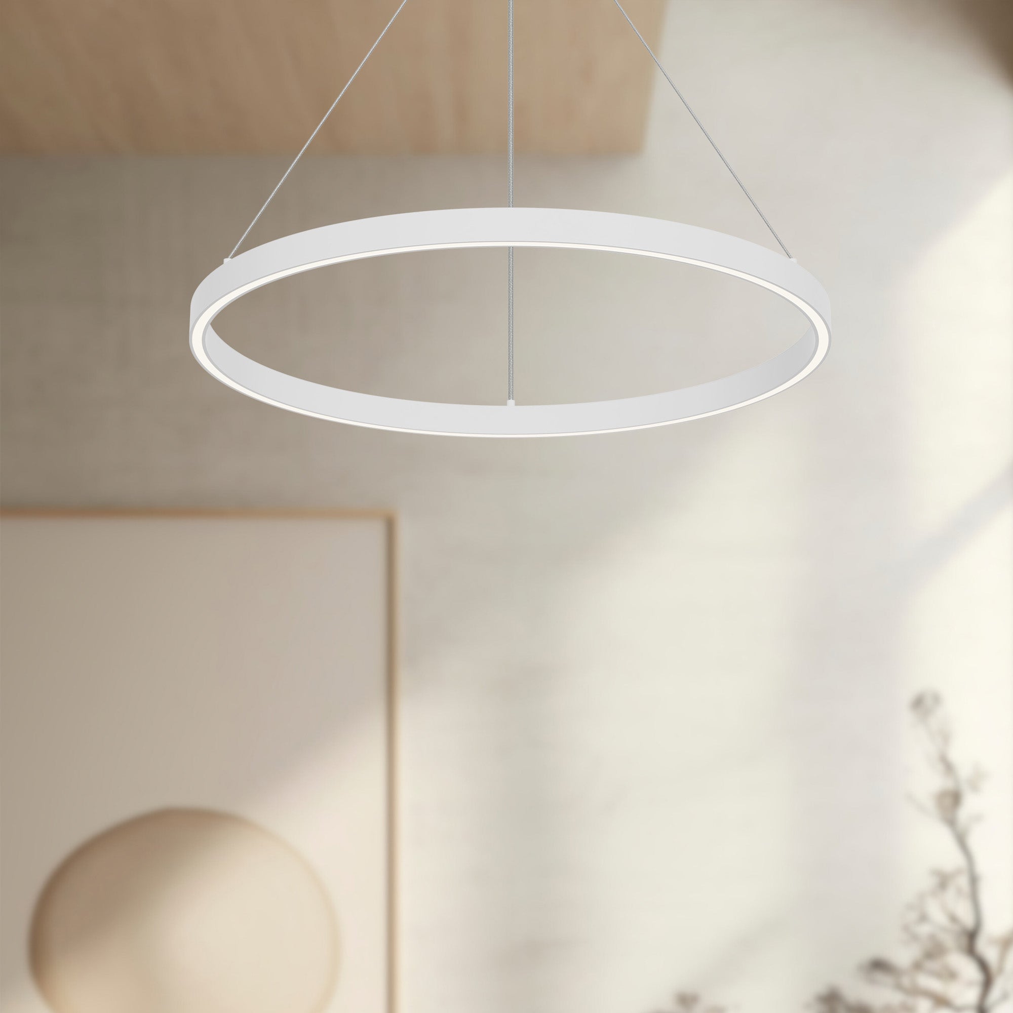 Kuzco Cerchio PD87124-WH-UNV-010 Pendant Light Fixture, LED, White