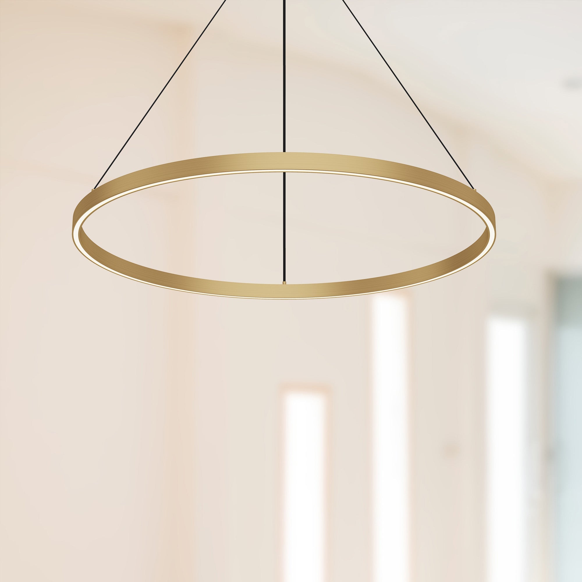 Kuzco Cerchio PD87132-BG-UNV-010 LED Pendant, UL Listed, Brushed Gold