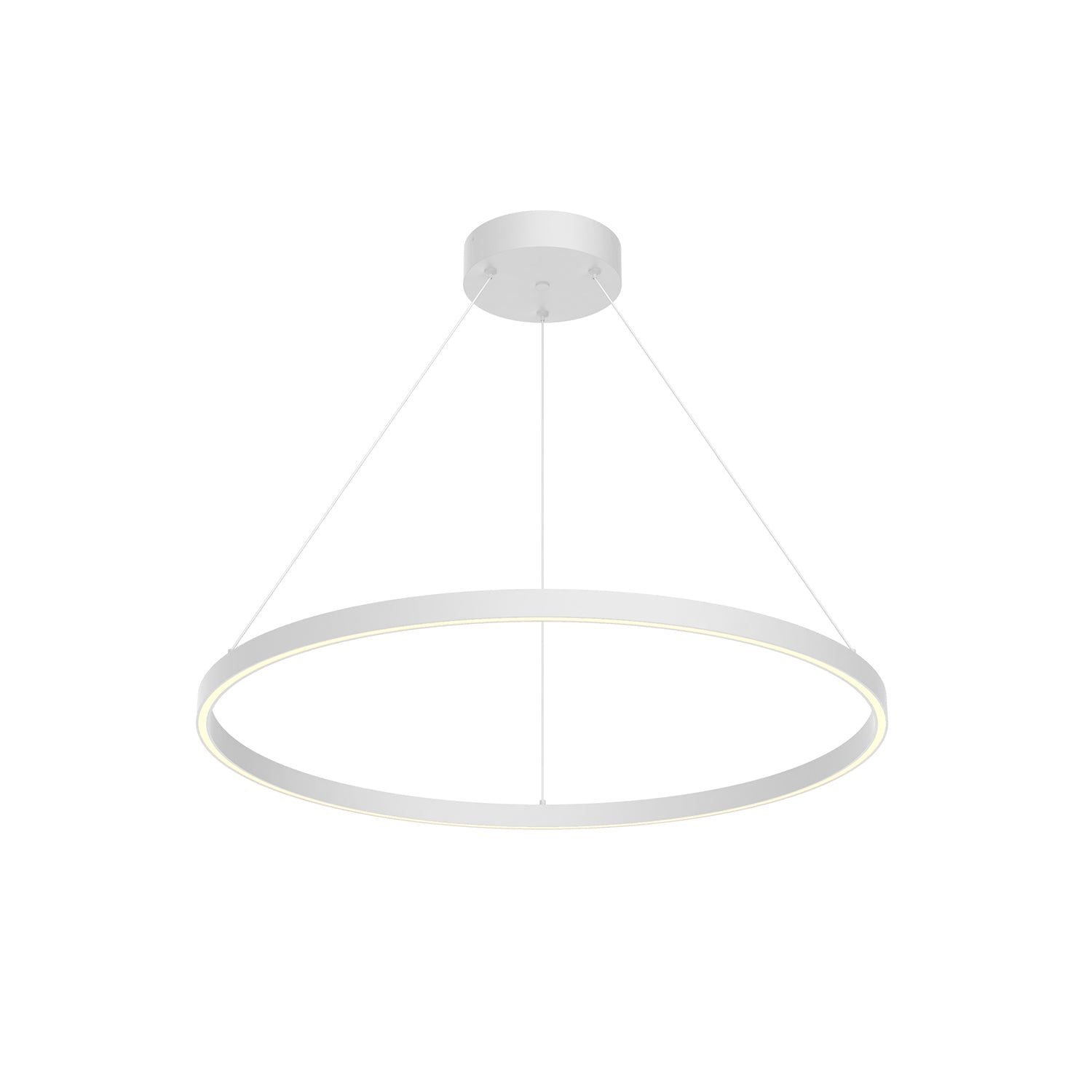 Kuzco Cerchio PD87132-WH-UNV-010 Pendant Light Fixture, UL Damp Rated, Matte Powder-Coated
