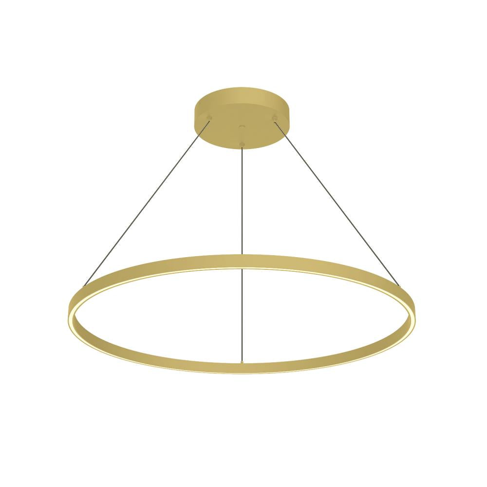 Kuzco Cerchio 36-in Pendant, UL Damp Rated, Brushed Gold