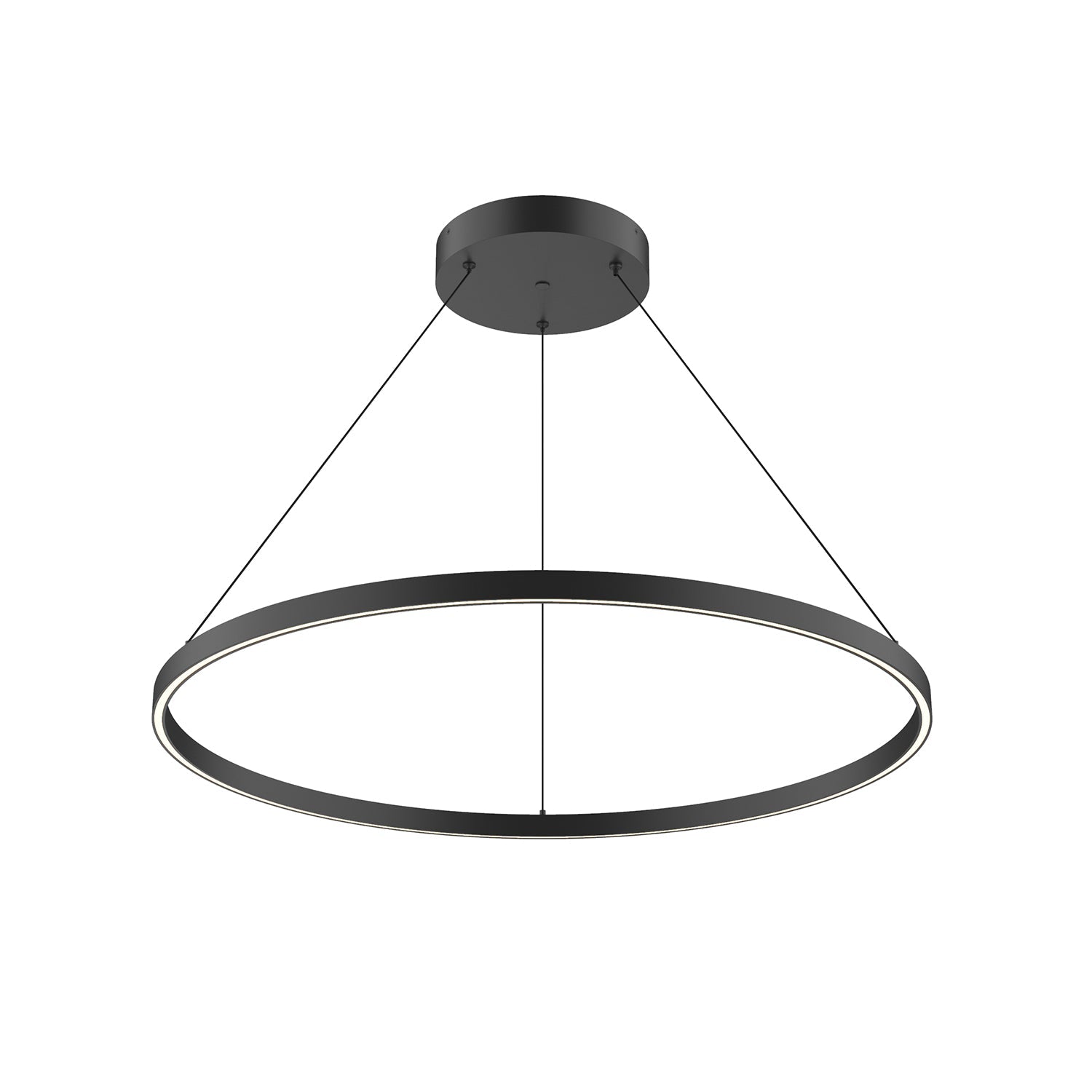 Kuzco Cerchio 36-in Black LED Pendant, UL Listed, Black