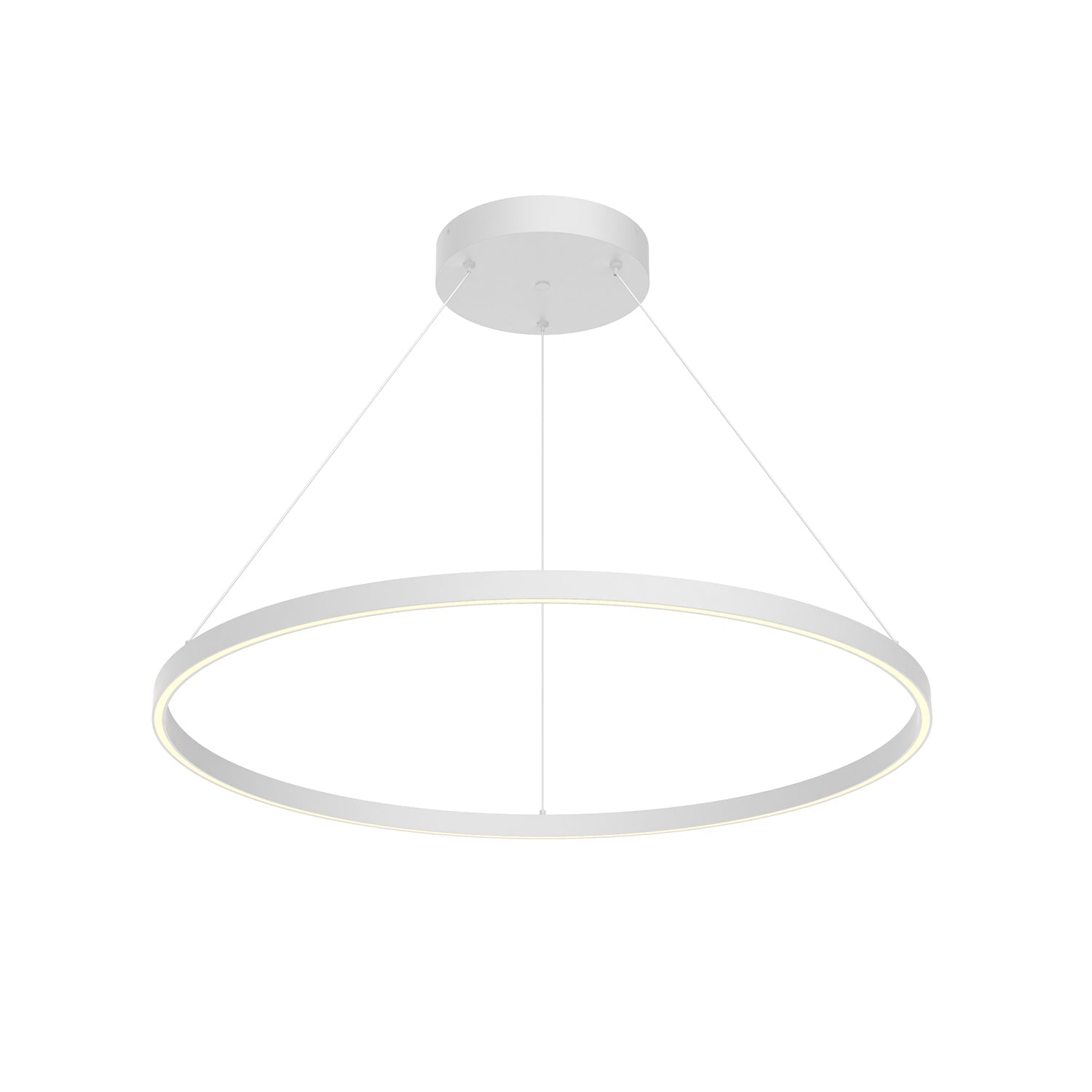 Kuzco Cerchio PD87136-WH-UNV-010 Pendant Light Fixture, UL Damp Rated, White