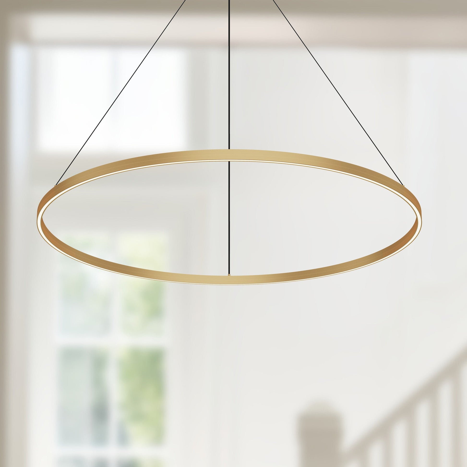 Kuzco Cerchio PD87148-BG-UNV-010 Pendant, 48-in, LED, Brushed Gold