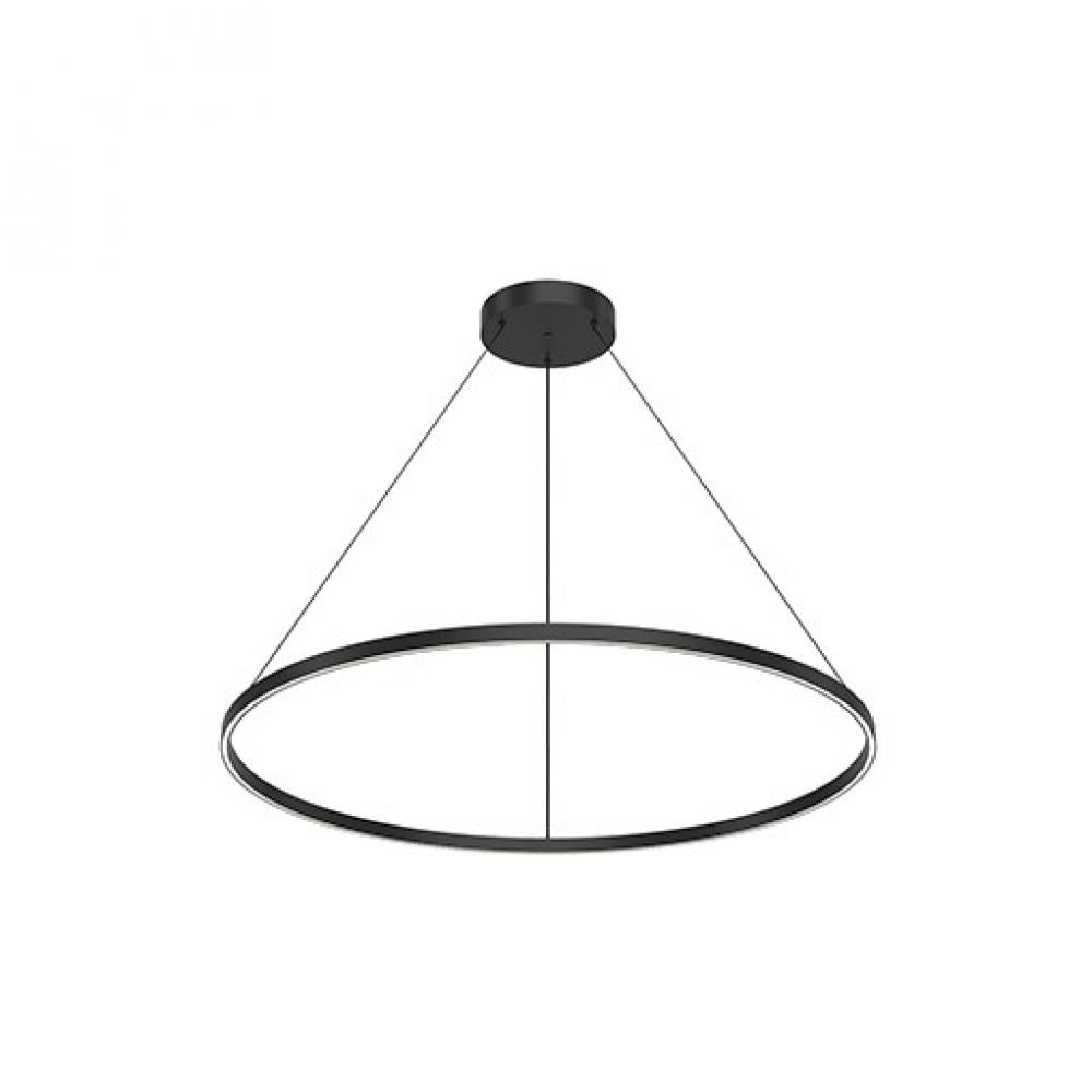Kuzco Cerchio PD87148-BK Pendant Light Fixture, UL Damp Rated, Black