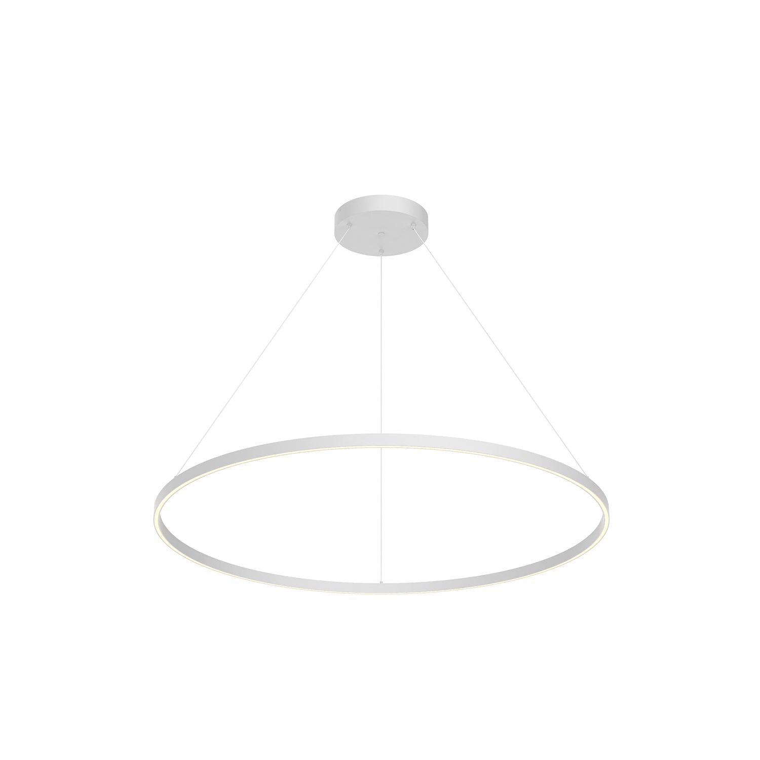 Kuzco Cerchio 48-in Pendant Light Fixture, UL Damp Rated, White