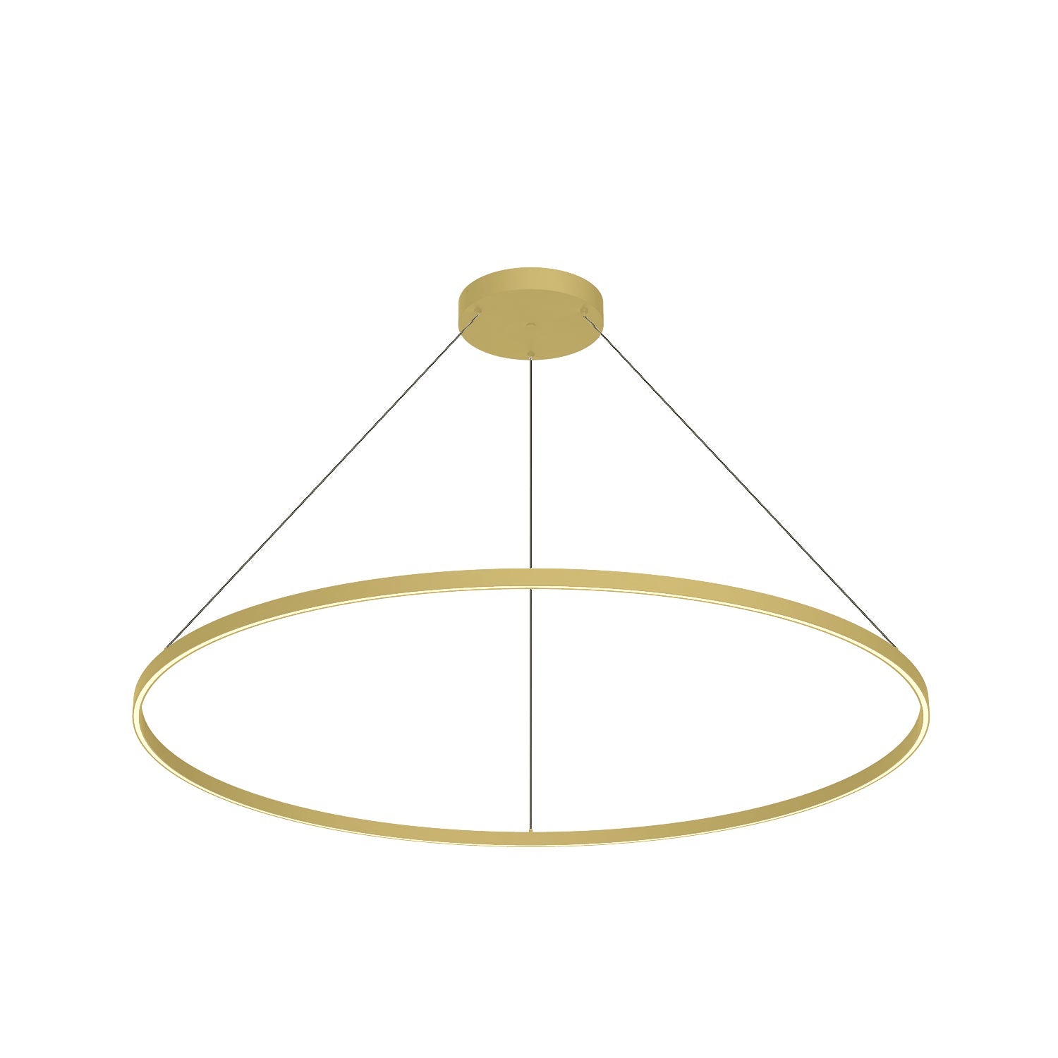 Kuzco Cerchio PD87160-BG-UNV-010 Pendant Light Fixture, UL Damp Rated, Brushed Gold