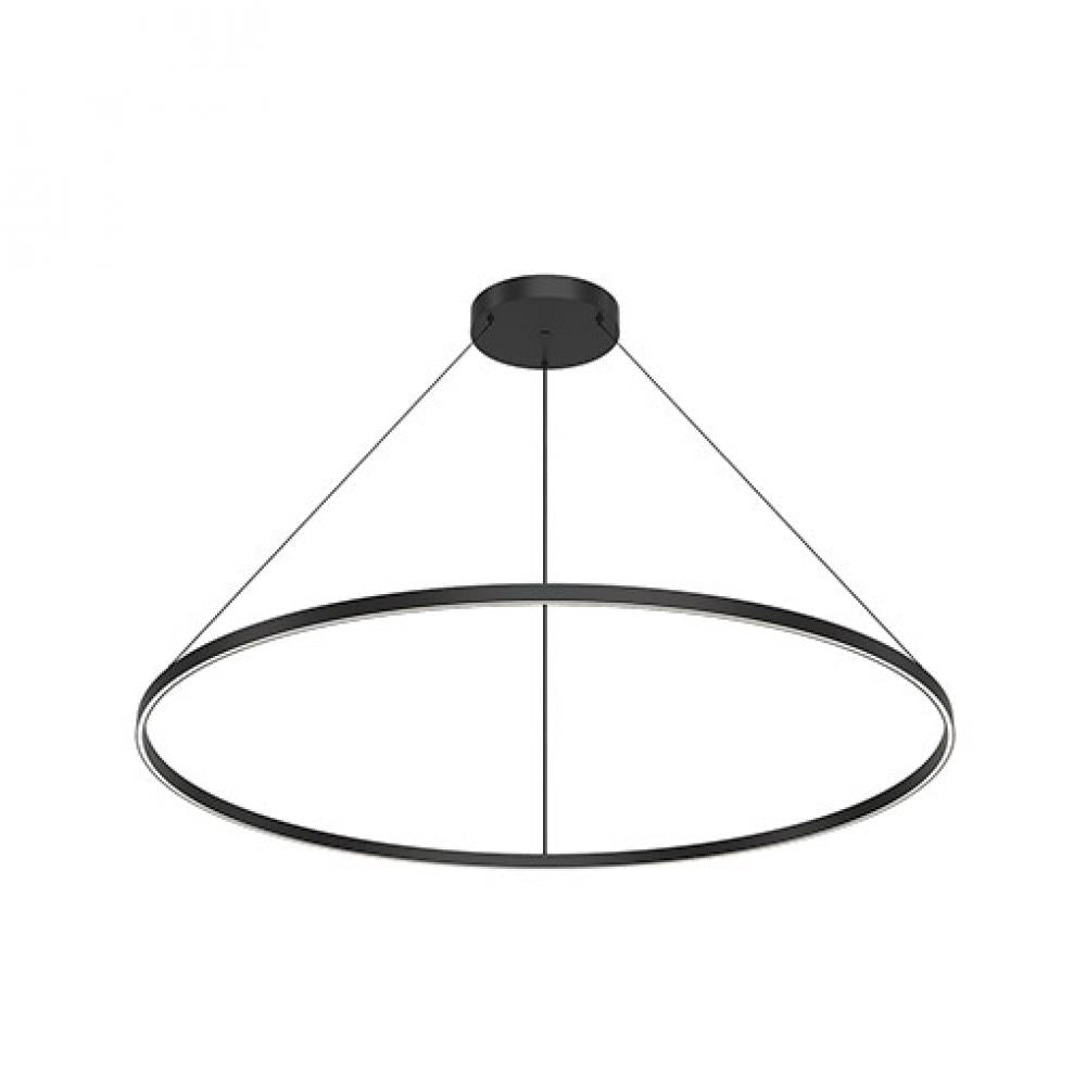 Kuzco Cerchio 60-in PD87160-BK LED Pendant Light Fixture, UL Damp Rated, Black