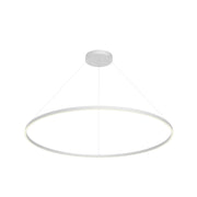 Kuzco Cerchio 60-in White LED Pendant, PD87160-WH-UNV-010 Pendant, Flush Silicone Diffuser, White