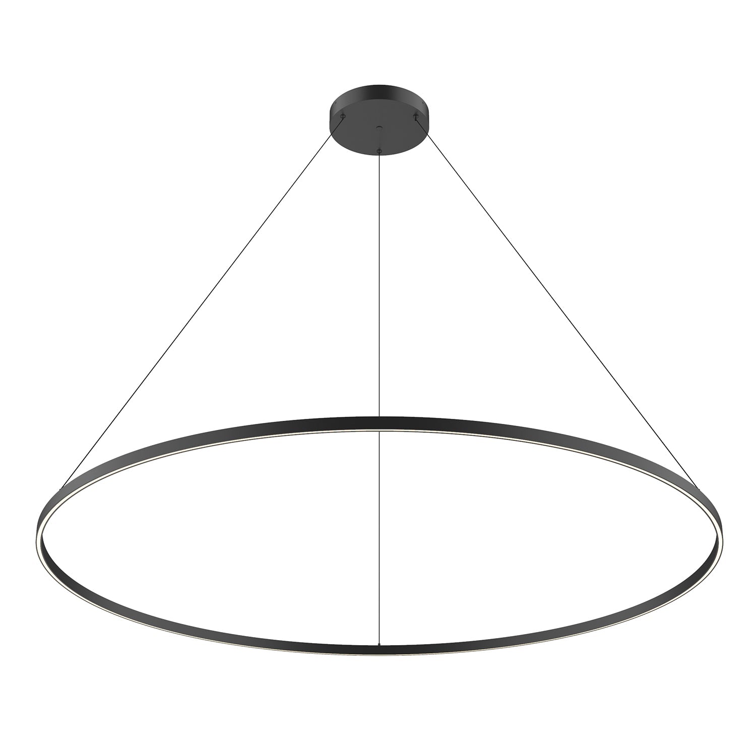Kuzco Cerchio 72-in Black LED Pendant, Black