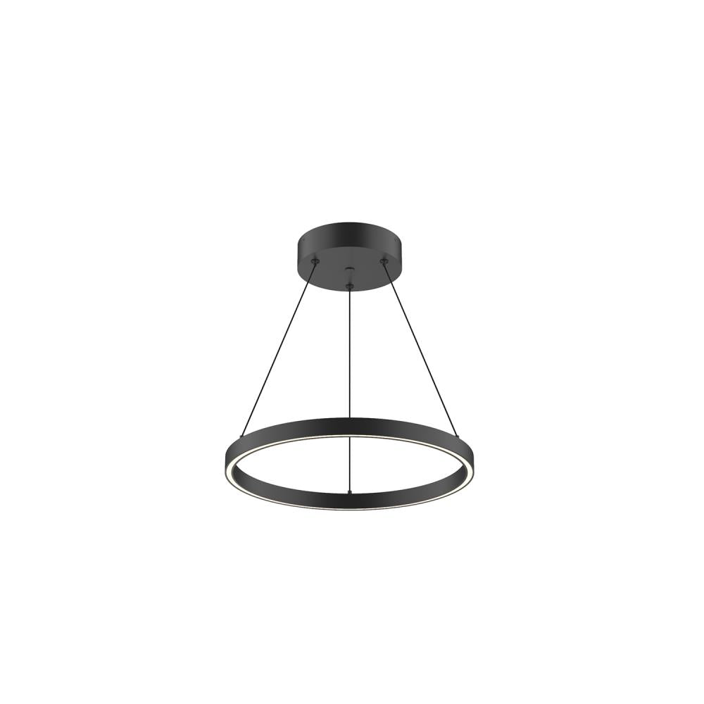 Kuzco Cerchio PD87718-BK Pendant Light Fixture, LED, Matte Black