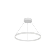 Kuzco Cerchio 24-in LED Pendant Light Fixture, UL Damp Rated, White