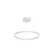 Kuzco Cerchio 24-in White LED Pendant, Flush Mount, White