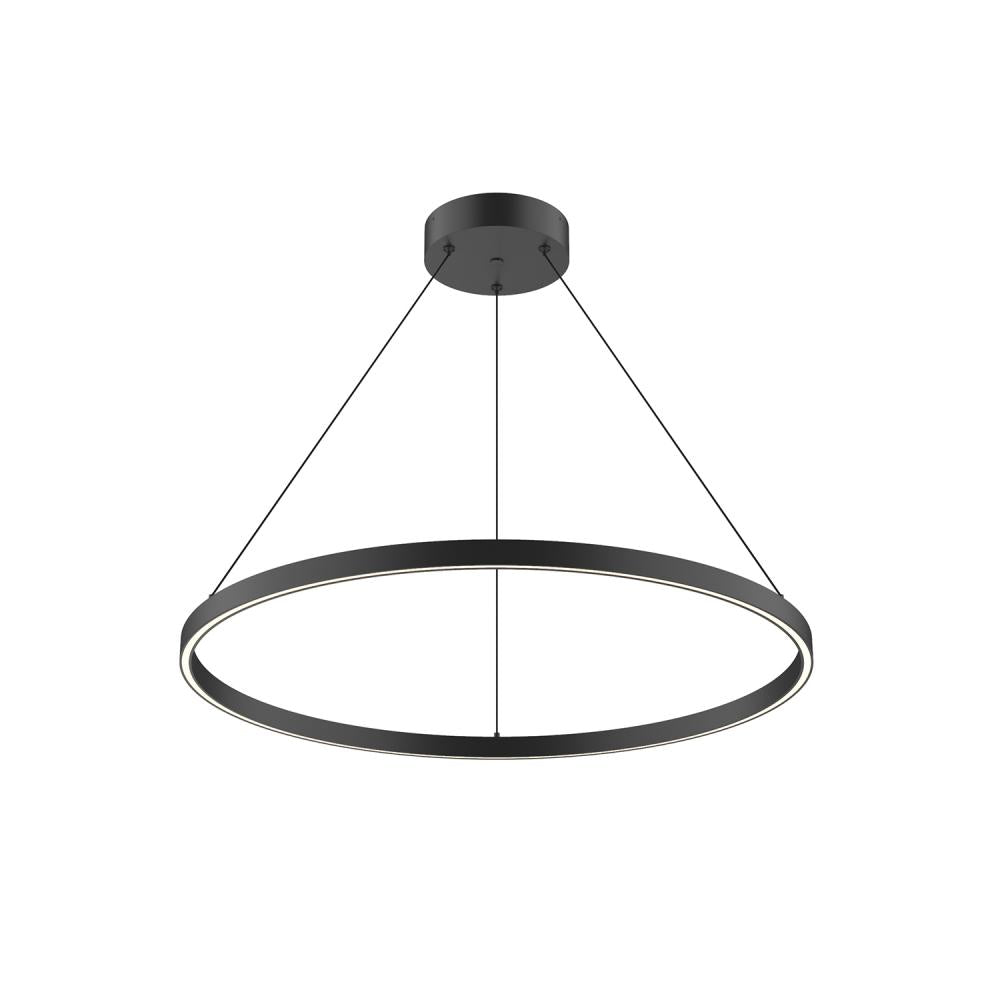Kuzco Cerchio PD87732-BK Pendant, Black LED, 32-in, Matte Powder-Coated