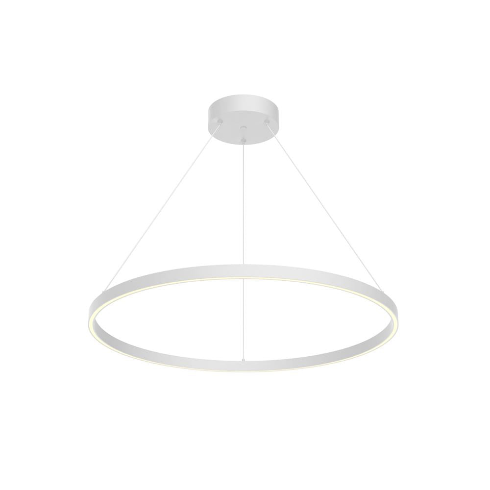 Kuzco Lighting PD87732-WH Pendant Light Fixture, UL Damp Rated, Matte Powder-Coated