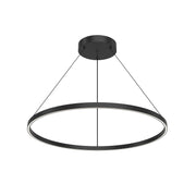 Kuzco Cerchio PD87736-BK-UNV-010 Pendant Light Fixture, UL Damp Rated, Black