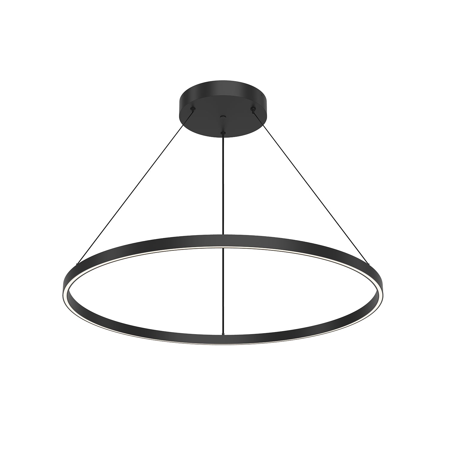 Kuzco Cerchio PD87736-BK-UNV-010 Pendant Light Fixture, UL Damp Rated, Black