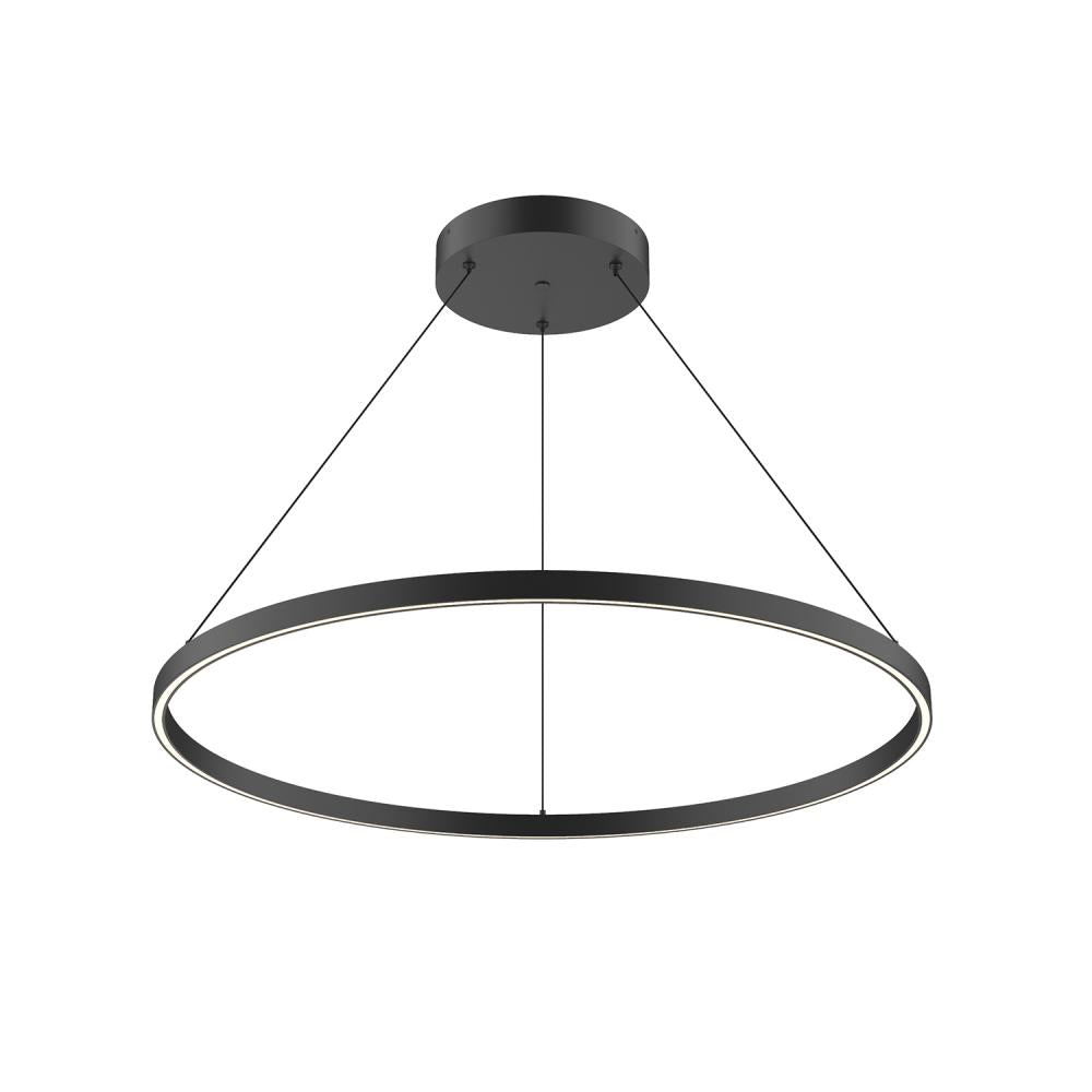 Kuzco Cerchio PD87736-BK Pendant, 36-in Black LED, Matte Powder-Coated Finish