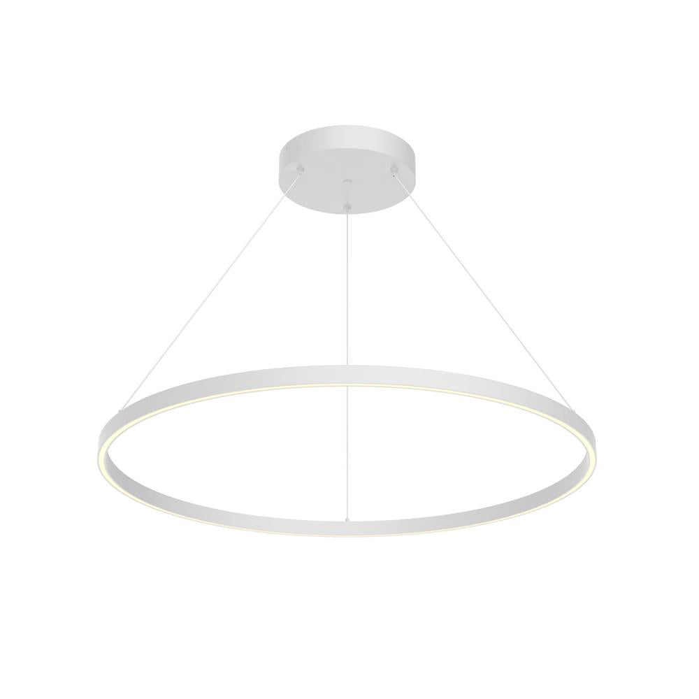 Kuzco Cerchio PD87736-WH Pendant, 36-in, White, Matte Powder-Coated