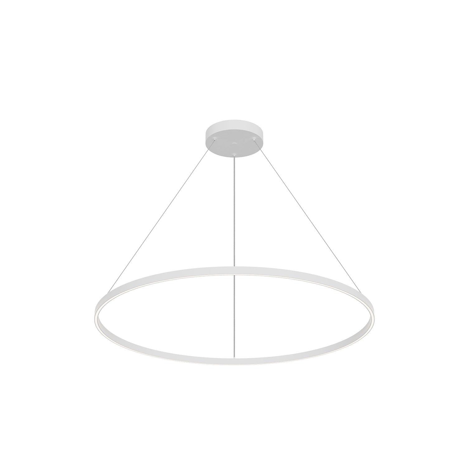 Kuzco Cerchio PD87748-WH-UNV-010 Pendant Light Fixture, UL Damp Rated, Matte Powder-Coated White