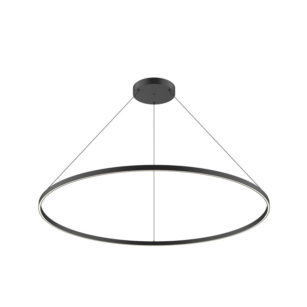 Kuzco Cerchio PD87760-BK Pendant Light Fixture, UL Damp Rated, Black