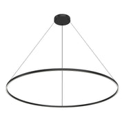 Kuzco Cerchio PD87772-BK-UNV-010 Pendant Light Fixture, UL Damp Rated, Black