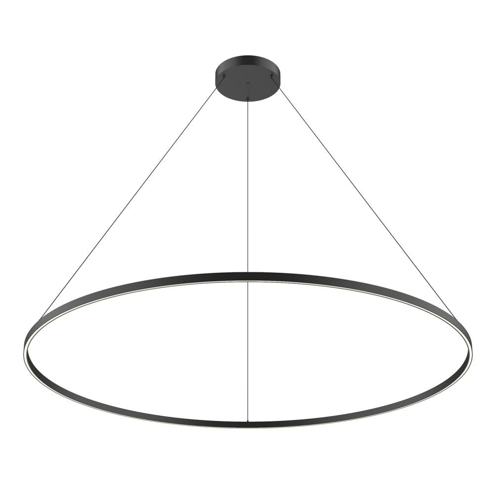 Kuzco Cerchio 72-in Black LED Pendant, UL Damp Rated, Black