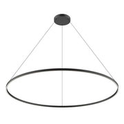 Kuzco Cerchio 72-in Black LED Pendant, UL Damp Rated, Black