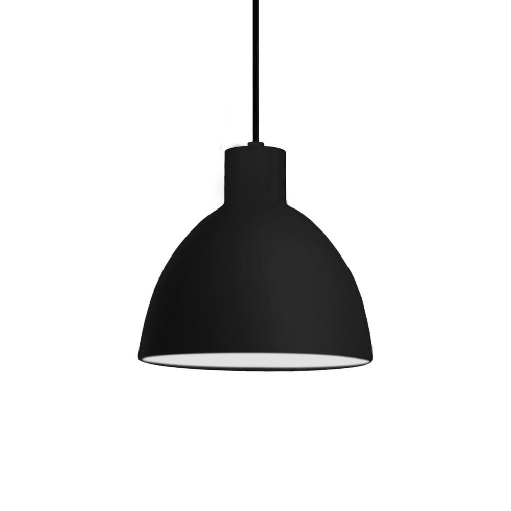 Kuzco PD1709-BK Chroma 9-in Black LED Pendant Lighting, UL Damp Rated, Black