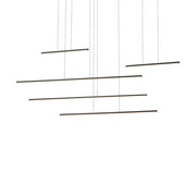 Kuzco MP14960-BK Chute Motion 60-in Multi Pendant Light Fixture, UL Damp Rated, Black