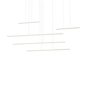 Kuzco MP14960-WH Chute Motion 60-in White LED Multi Pendant, UL Damp Rated, White