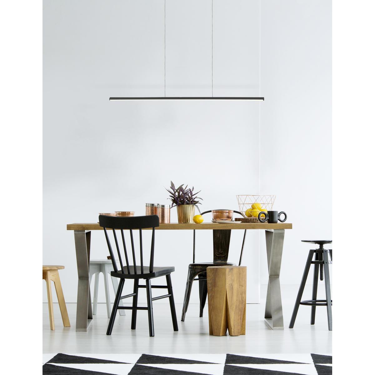 Kuzco Lighting LP14935-BK Chute 35-in Linear Pendant, LED, Black