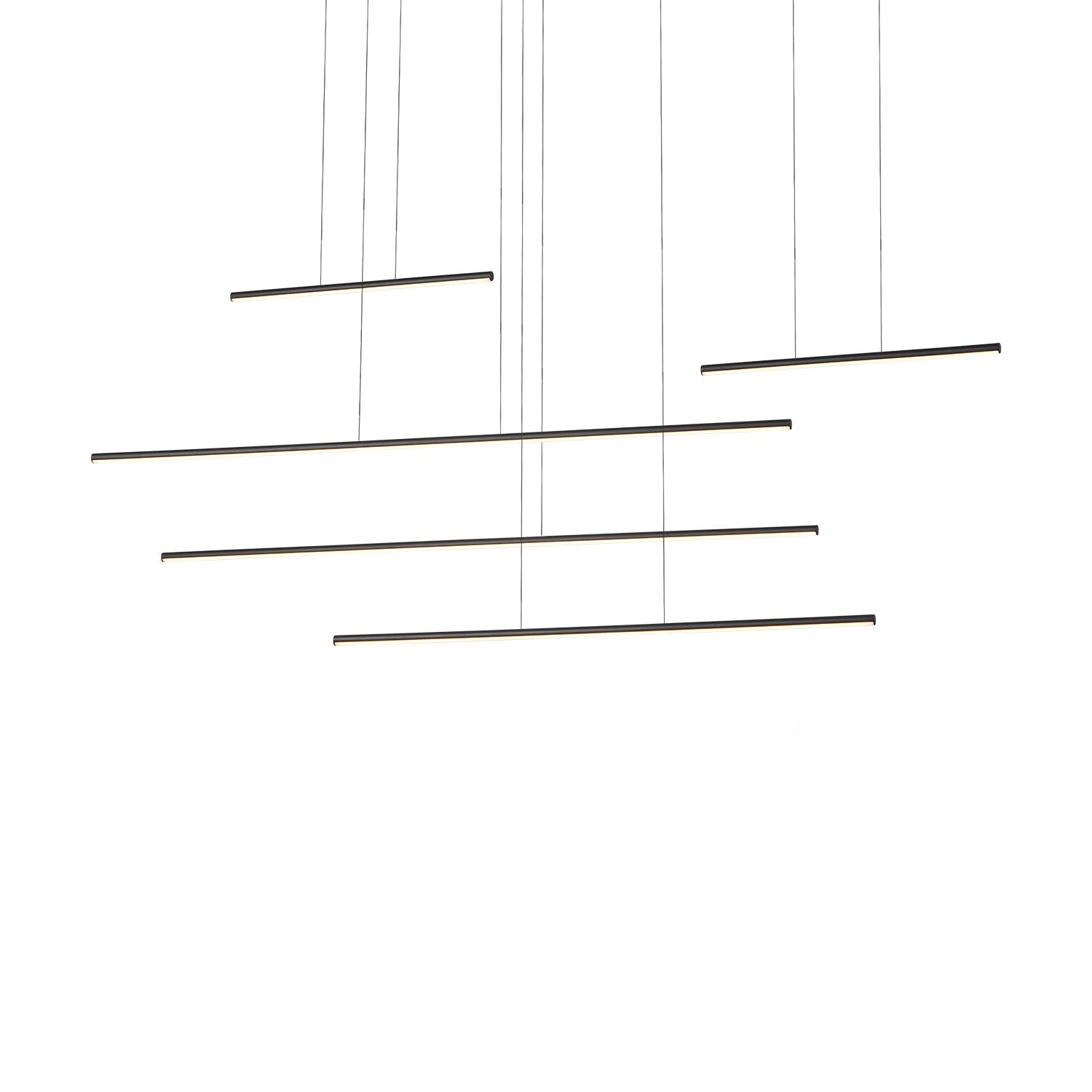 Kuzco Chute Motion MP14960-BK-UNV-010 Multi Pendant, 70W Watt, Black