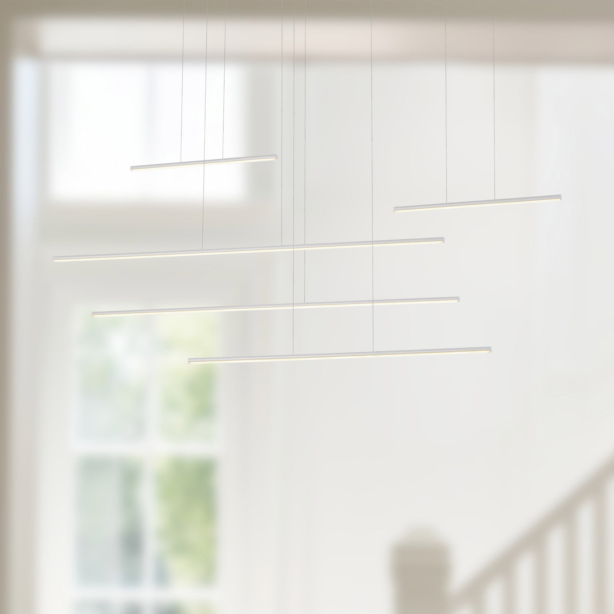 Kuzco Chute Motion MP14960-WH-UNV-010 Multi Pendant, Custom Options Available, White