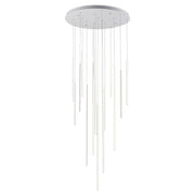 Kuzco MP14932-WH Chute 16 Head White LED Multi Pendant, UL Damp Rated, White