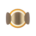 KUZCO Lighting . Ciel 10-in Brushed Gold/Opal Glass Socket Wall SconceWall Sconces, Brushed Gold/Opal Glass