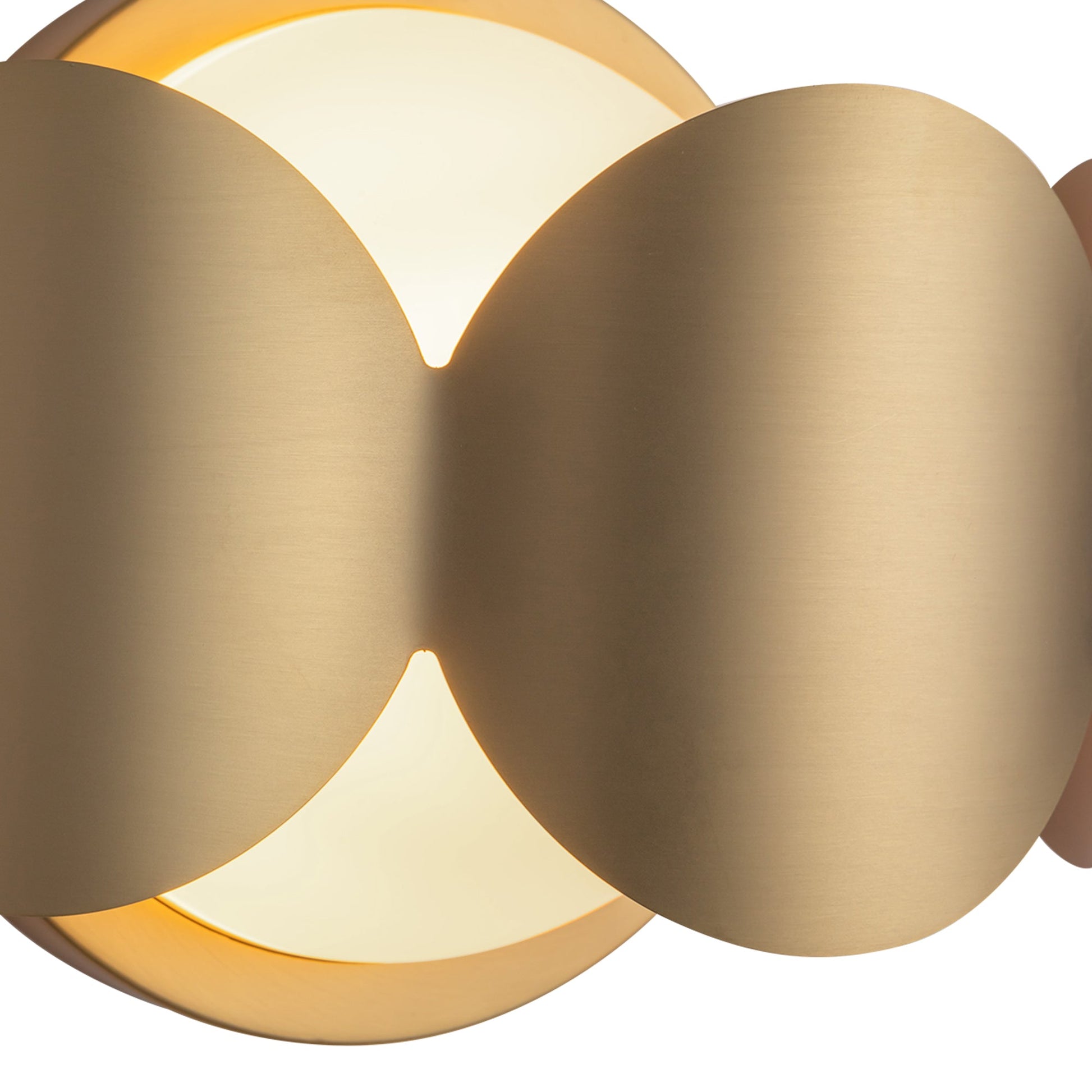 KUZCO Lighting . Ciel 10-in Brushed Gold/Opal Glass Socket Wall SconceWall Sconces, Brushed Gold/Opal Glass