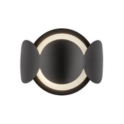 KUZCO Lighting . Ciel 10-in Black/Opal Glass Socket Wall SconceWall Sconces, Black/Opal Glass