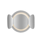 KUZCO Lighting . Ciel 10-in Chrome/Opal Glass Socket Wall SconceWall Sconces, Chrome/Opal Glass