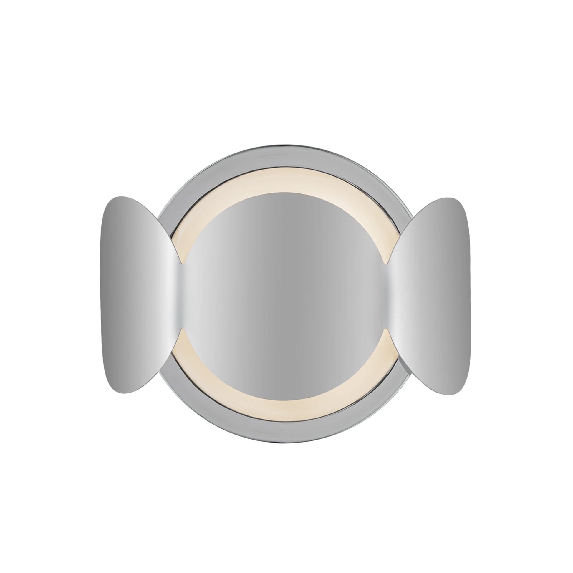 KUZCO Lighting . Ciel 10-in Chrome/Opal Glass Socket Wall SconceWall Sconces, Chrome/Opal Glass