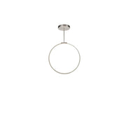 Kuzco Cirque PD82524-BN Pendant Light Fixture, UL Damp Rated, Brushed Nickel