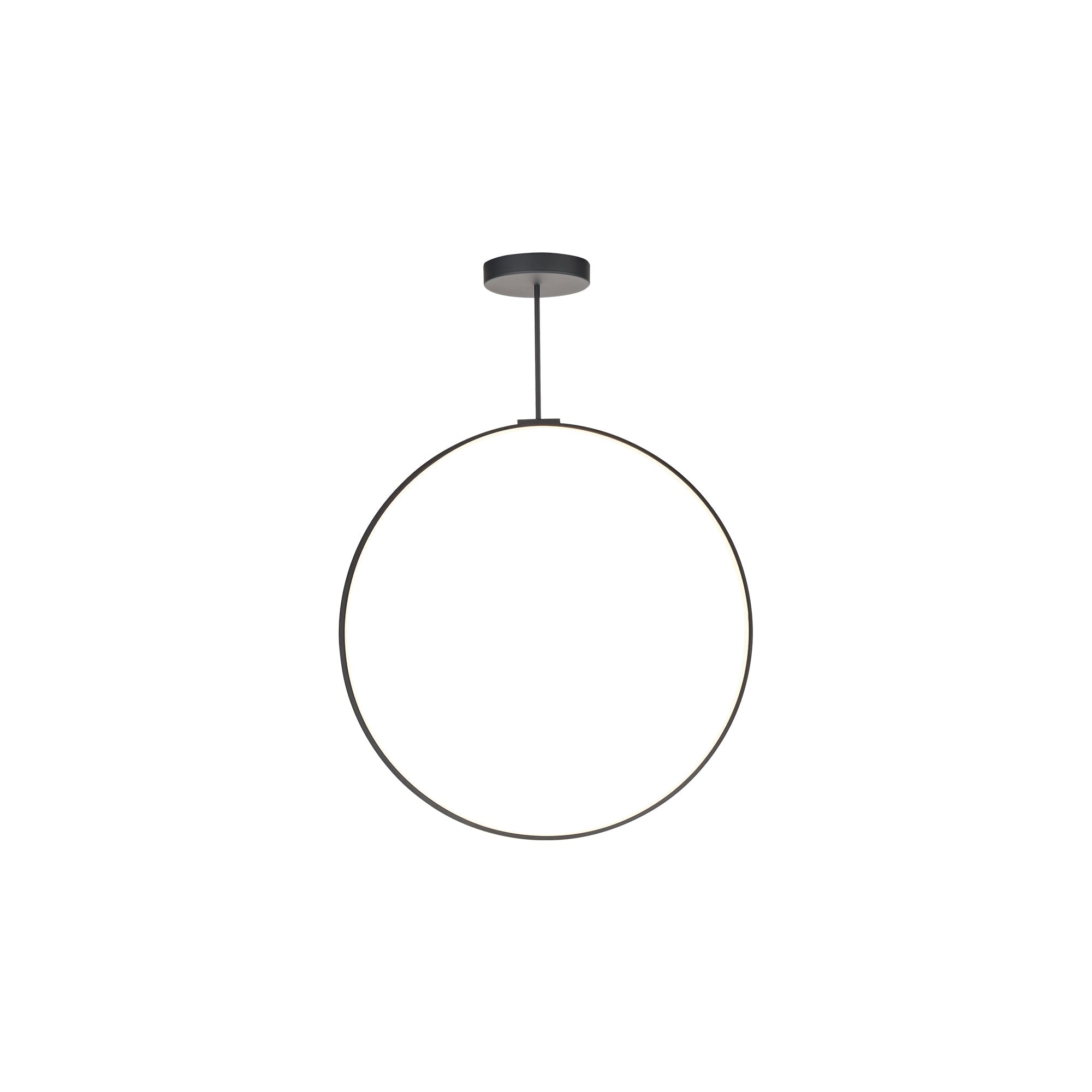 Kuzco Cirque PD82536-BK-UNV-010 Pendant Light Fixture, UL Damp Rated, Black