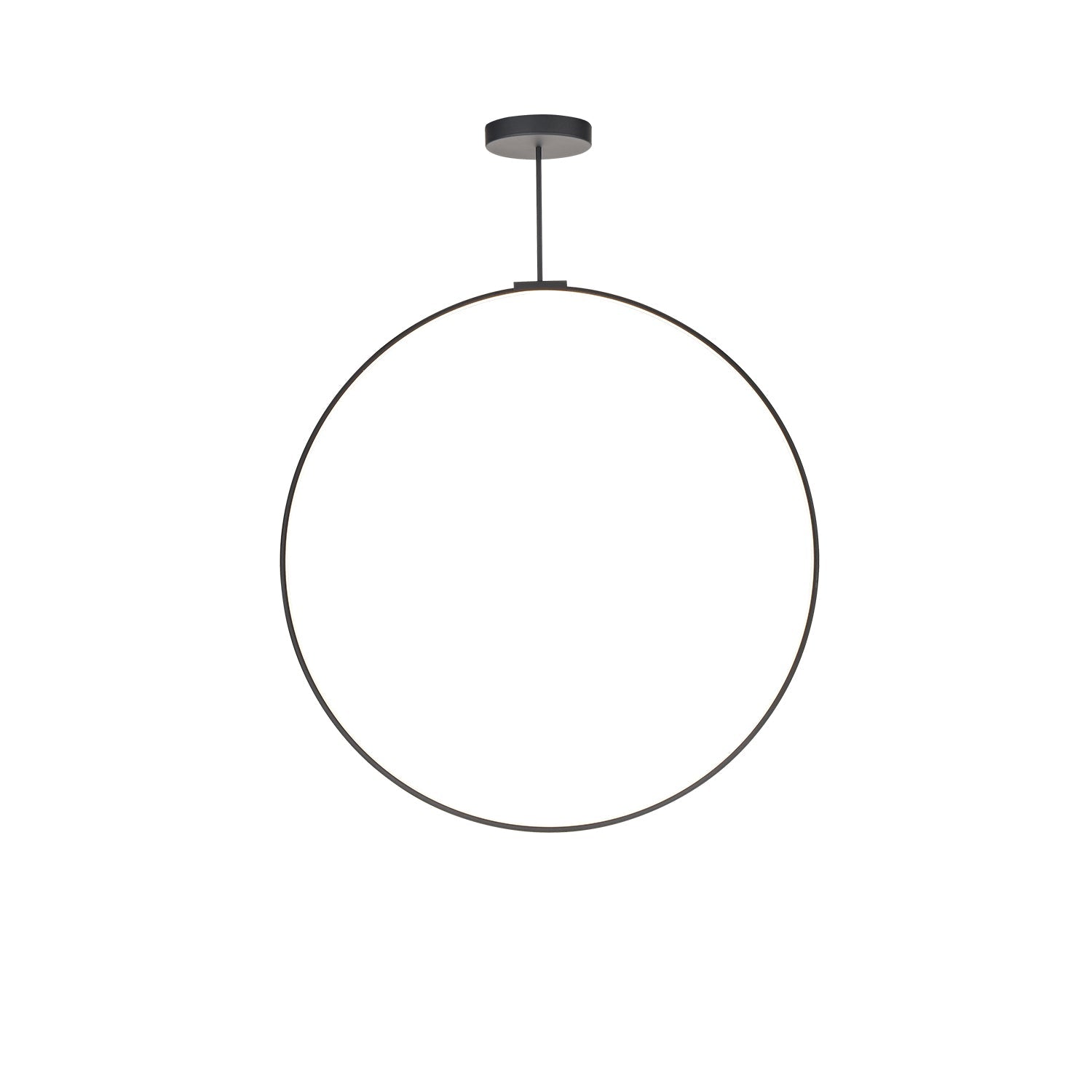 Kuzco Cirque 48-in Black LED Pendant, UL Damp Rated, Black